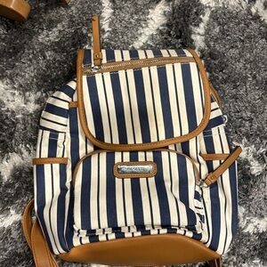 Stripped mini backpack